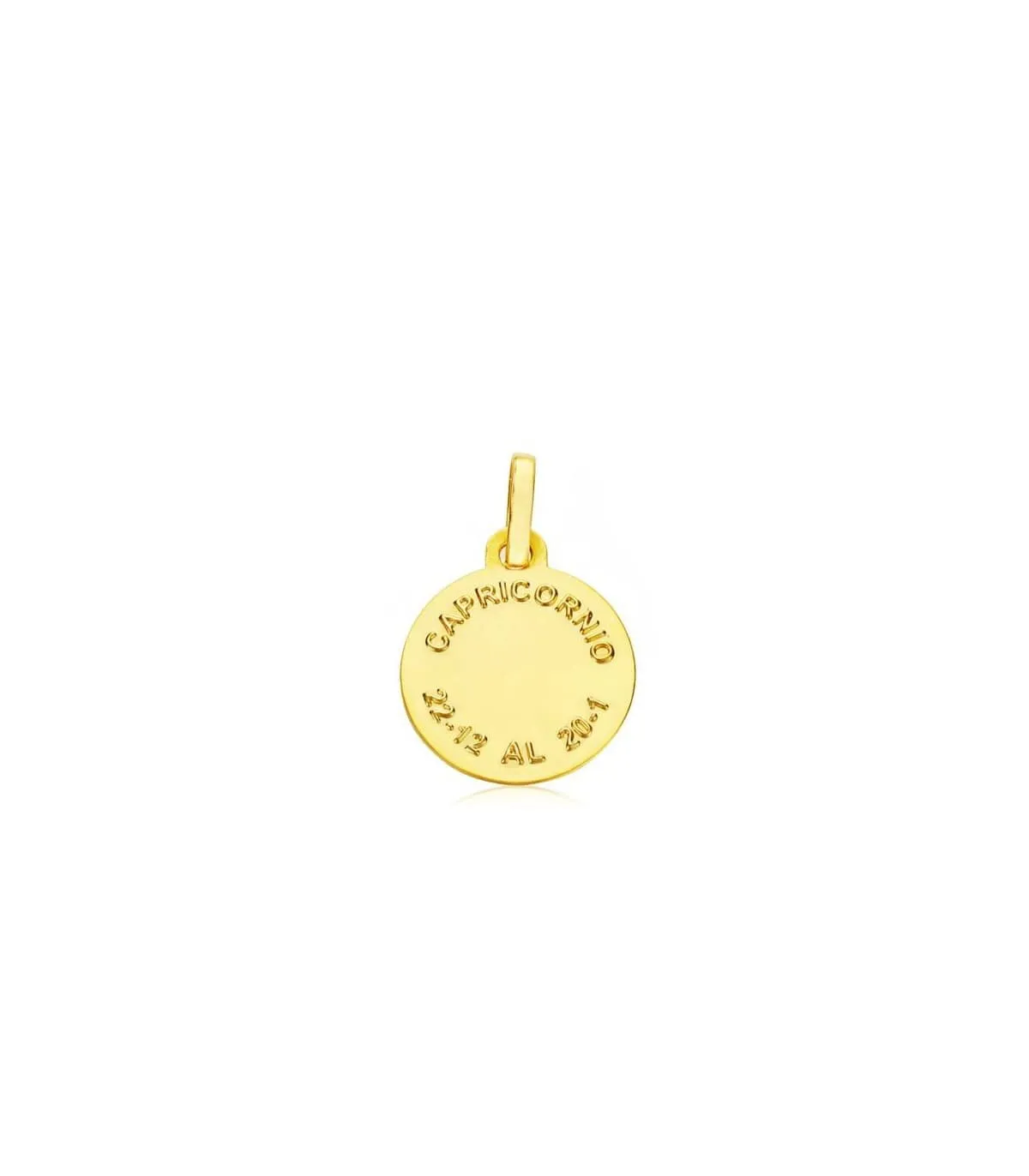 Colgante Horóscopo Capricornio tallado 18 Ktes 13mm