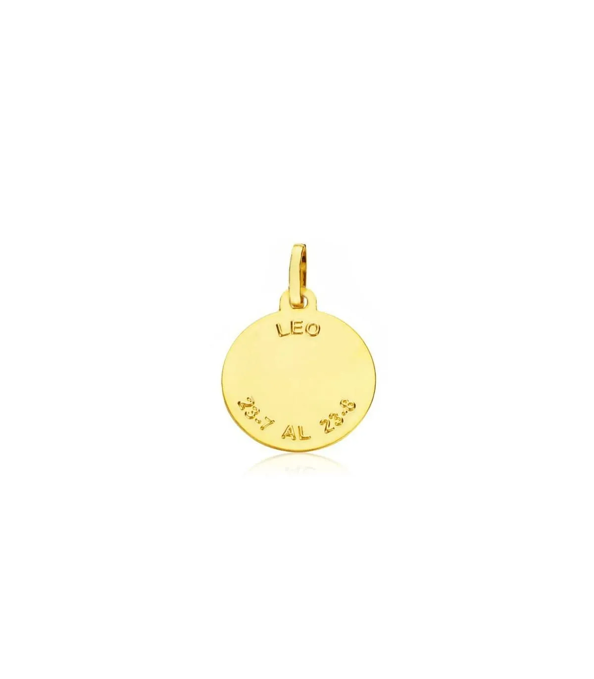 Colgante Horóscopo Leo espiral 18 Ktes 16mm