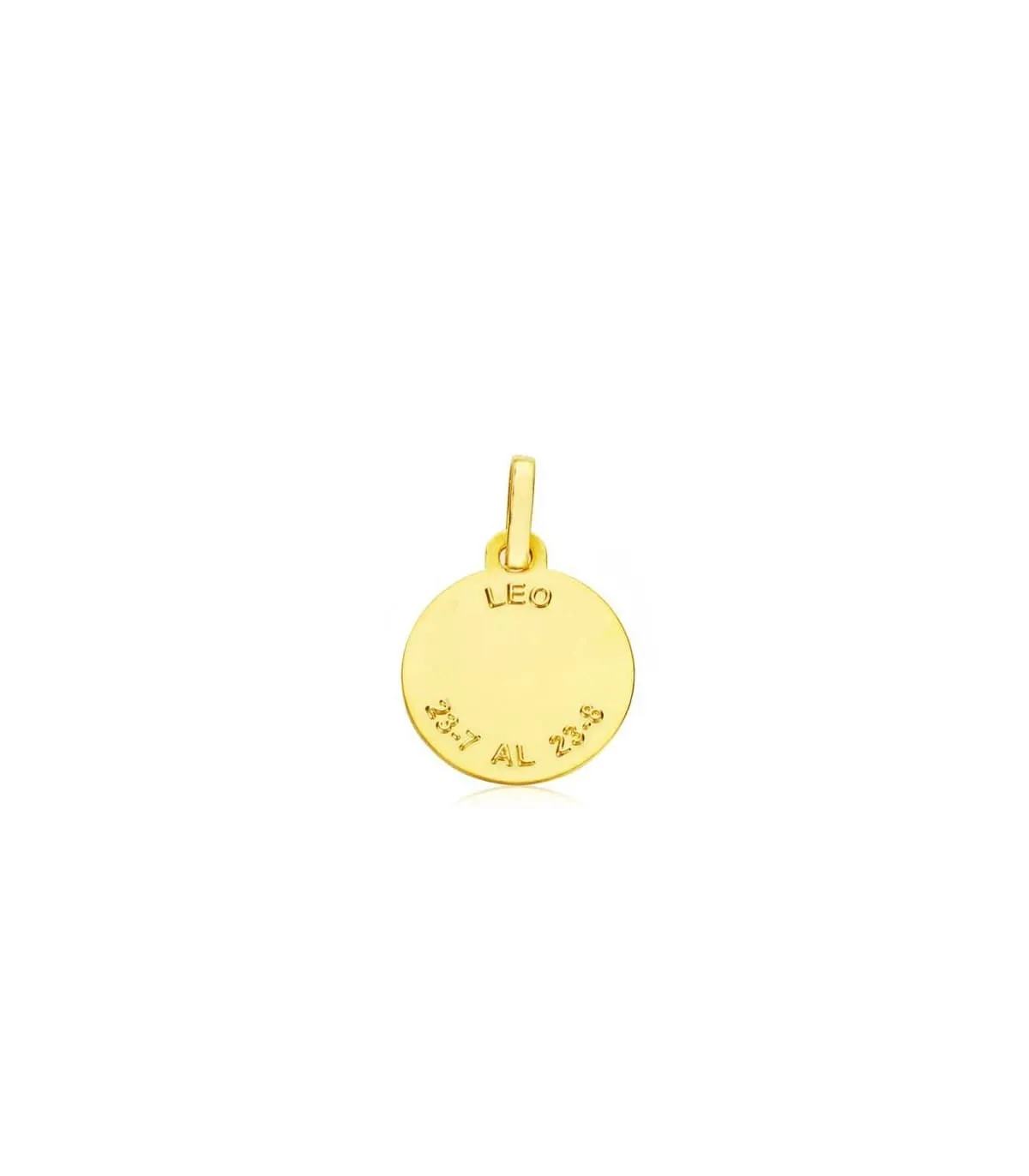 Colgante Horóscopo Leo tallado 18 Ktes 13mm
