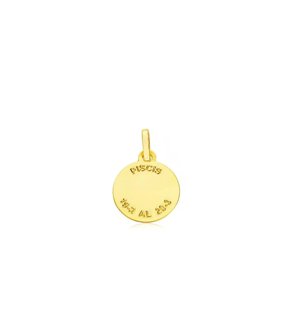 Colgante Horóscopo Piscis 18 Ktes 13mm