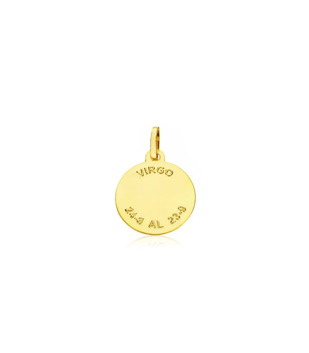 Colgante Horóscopo Virgo  espiral 18 Ktes 16mm