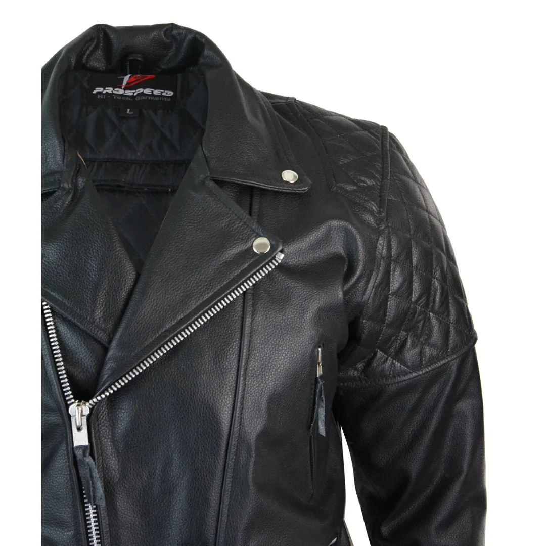 Cross Cross Zip Chaqueta de bicicleta CE Motorcy CE Protective Leather Protective Leather