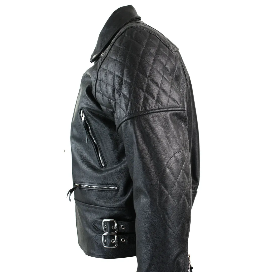 Cross Cross Zip Chaqueta de bicicleta CE Motorcy CE Protective Leather Protective Leather