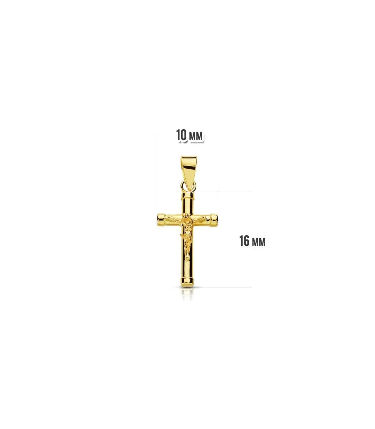 Cruz Cristo redonda 18 Ktes