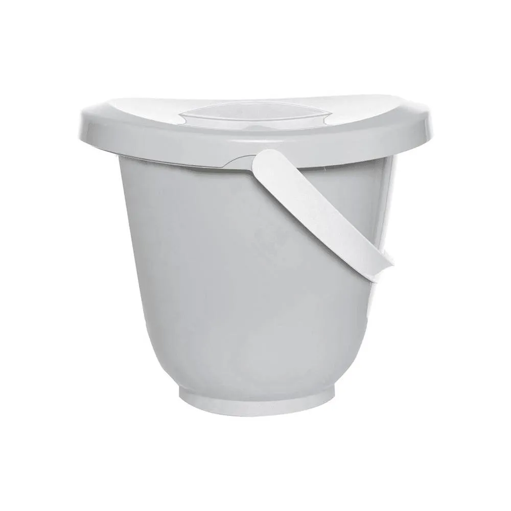 Cubo con tapa Luma gris