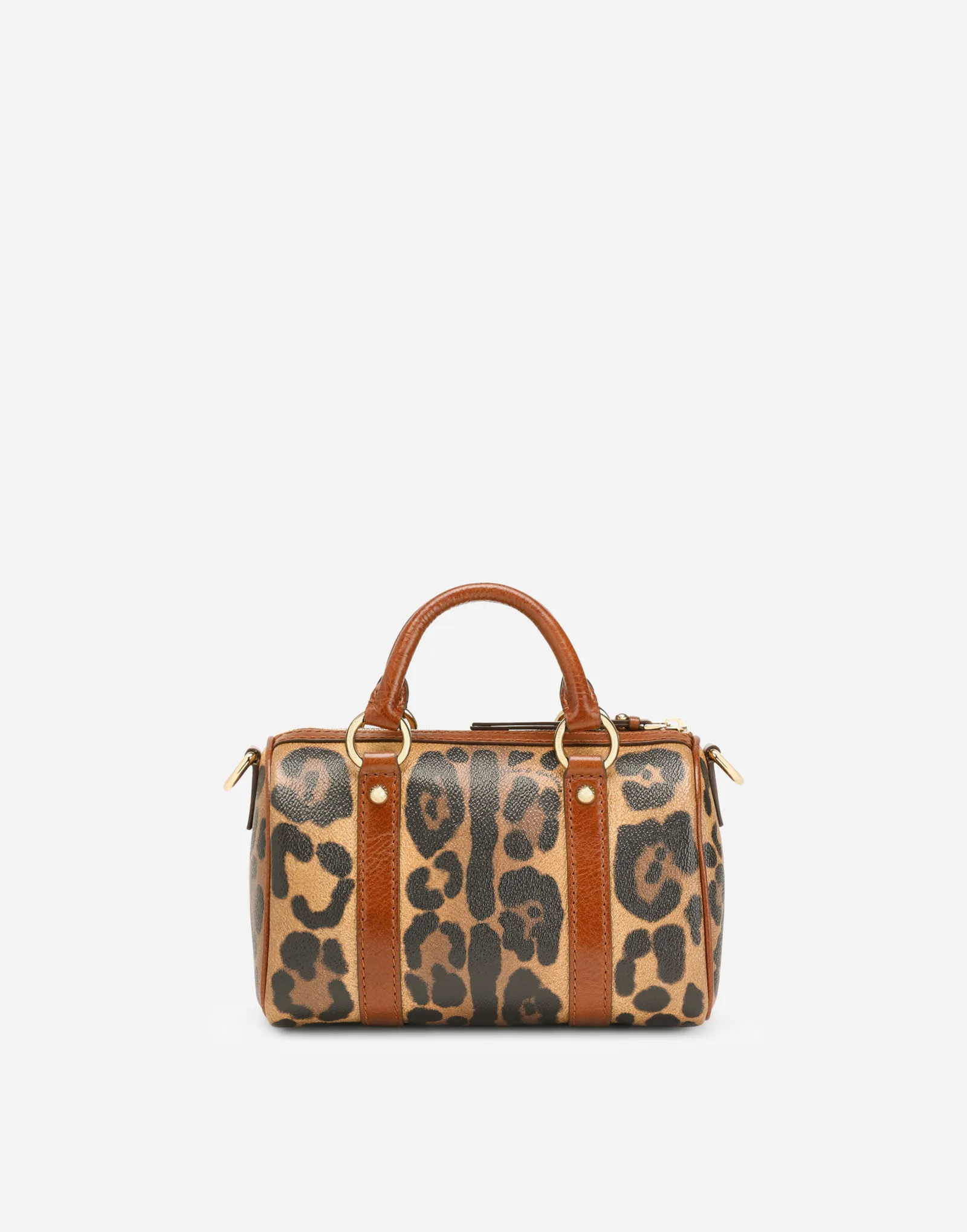 Dolce & Gabbana Small Box Satchel Leopard Print