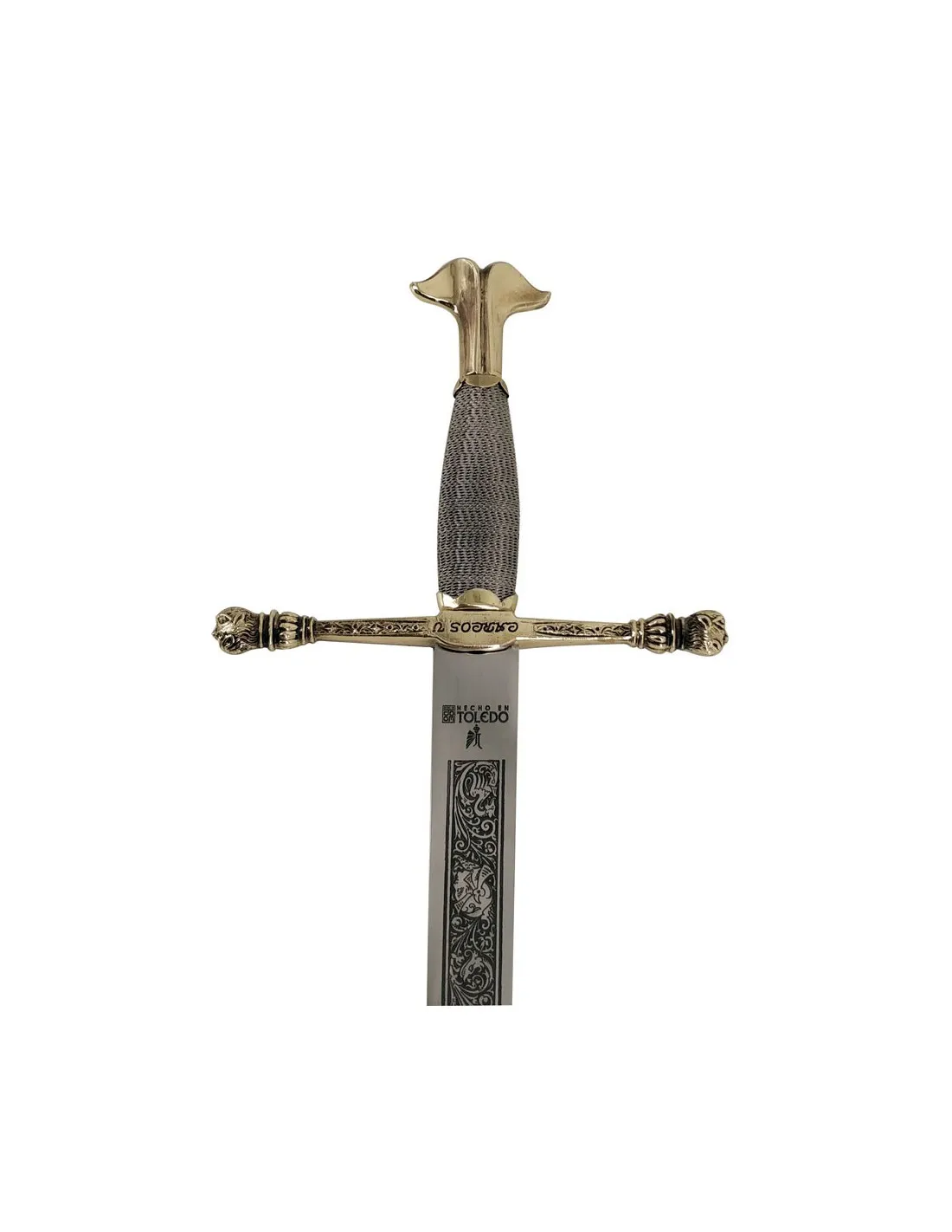 Espada Carlos V dorada, cadete