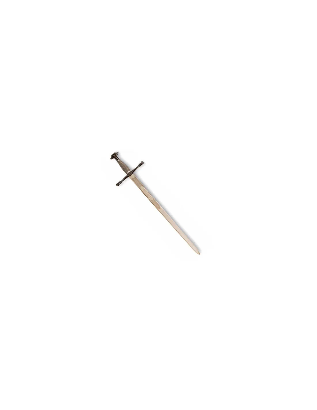 Espada Carlos V, hoja rústica grabada