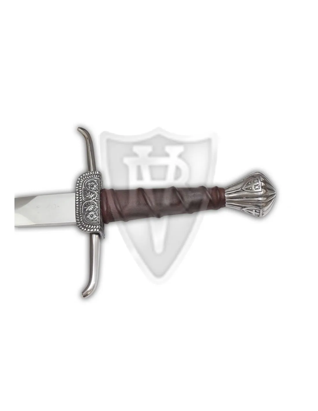 Espada funcional de una mano pomo cruces