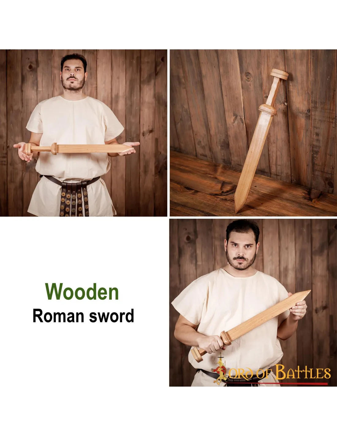 Espada gladius en madera para entrenamientos