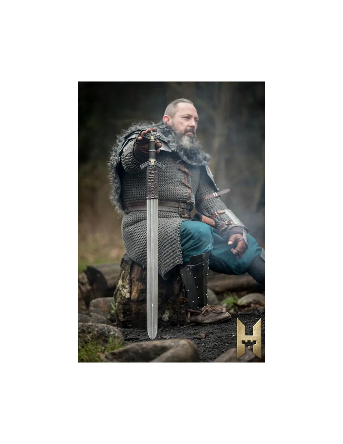 Espada vikinga Dreki serie Stronghold, color metal