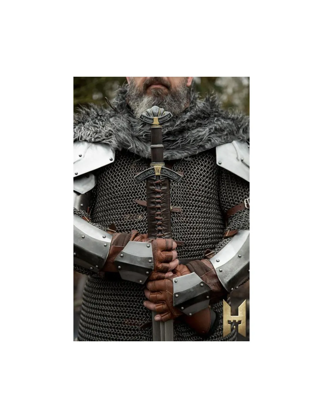 Espada vikinga Dreki serie Stronghold, color metal