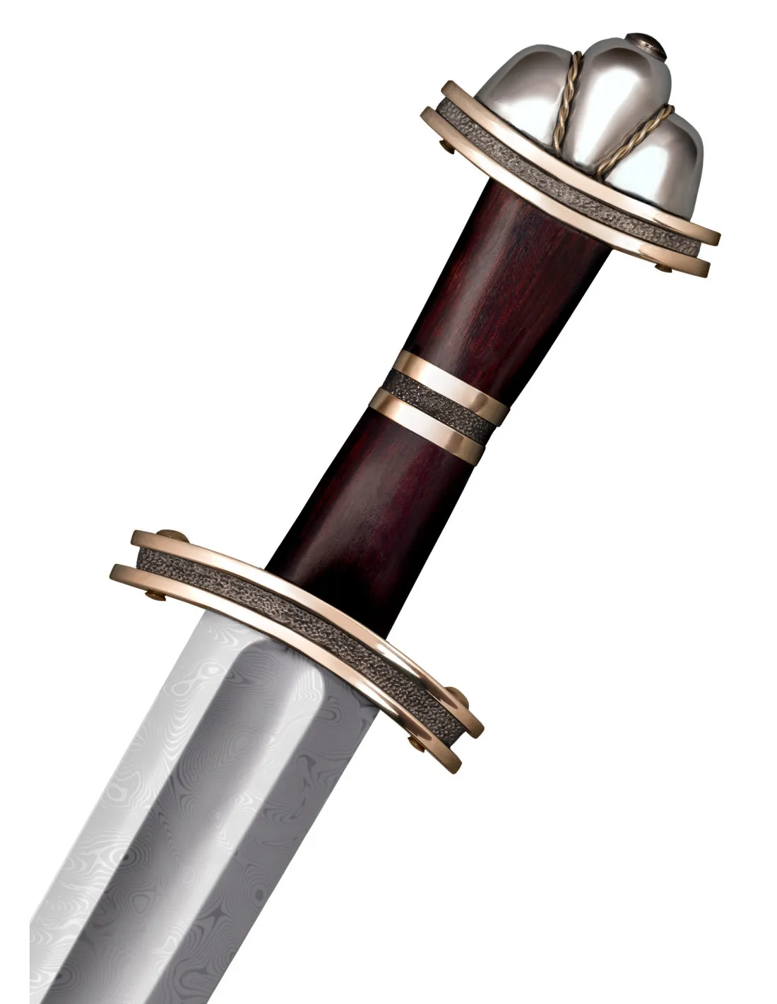 Espada Vikinga en Acero de Damasco, 94 cm.