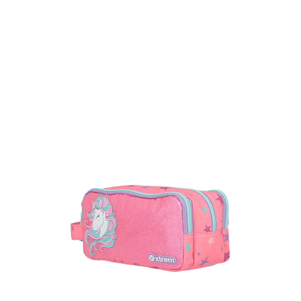 Estuche para nia University rosado