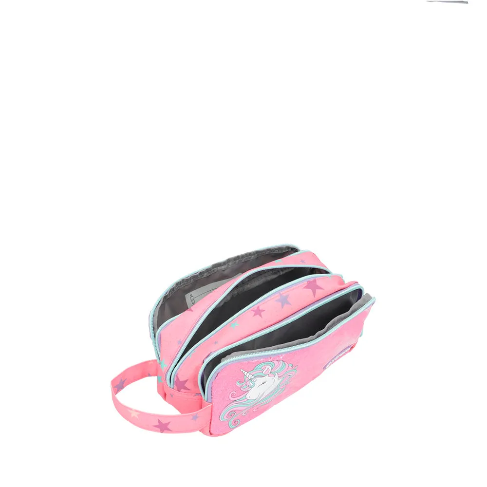 Estuche para nia University rosado