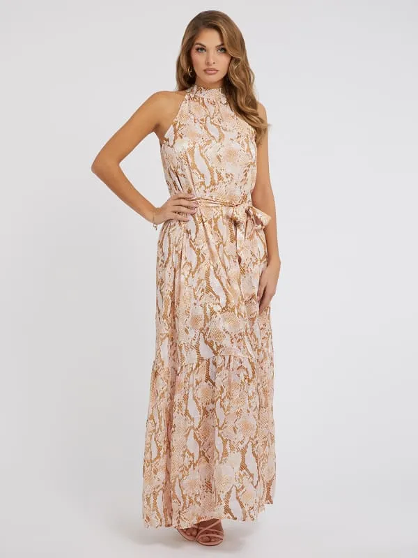 GUESS All Over Print Long Dress