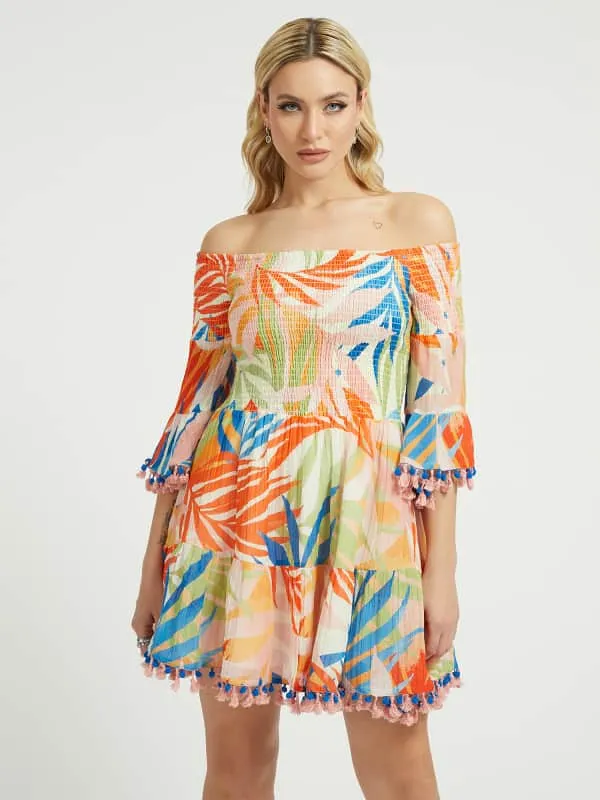 GUESS Tropical Print Dress