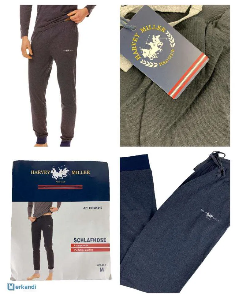 Harvey Miller Pantalones de entrenamiento para correr para dormir para hombres