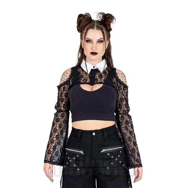 Heartless Encaje Lilith Chaqueta Bolero (Negro)