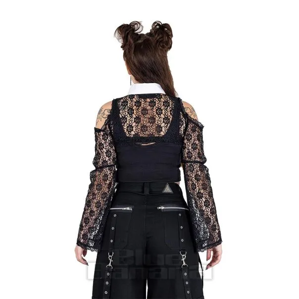 Heartless Encaje Lilith Chaqueta Bolero (Negro)