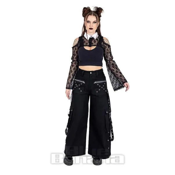 Heartless Encaje Lilith Chaqueta Bolero (Negro)