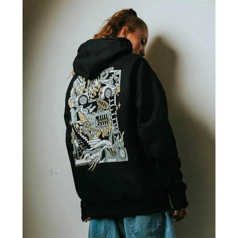 JACKER Underground hoodie black sudadera con capucha