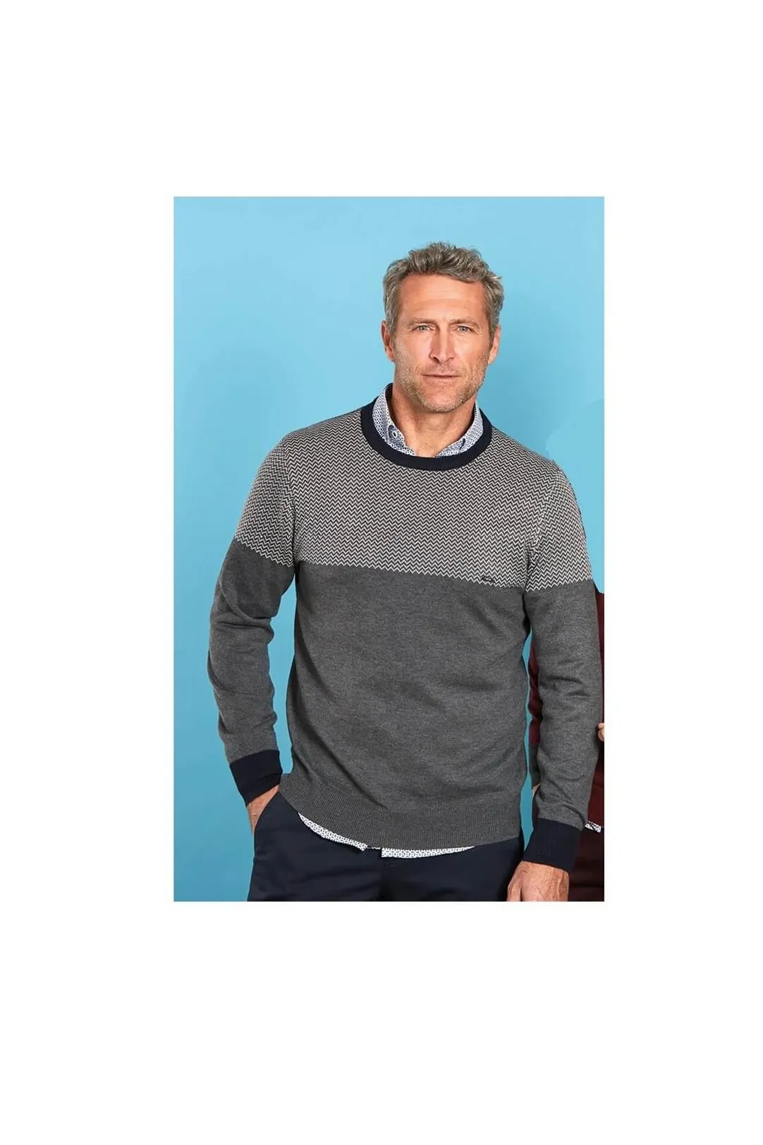 JERSEY CUELLO REDONDO GRIS OSCURO