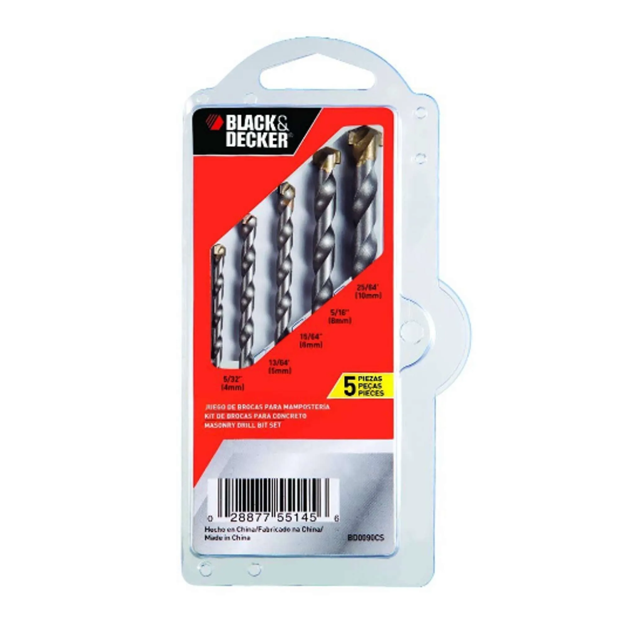 Juego de Brocas para Concreto Black & Decker