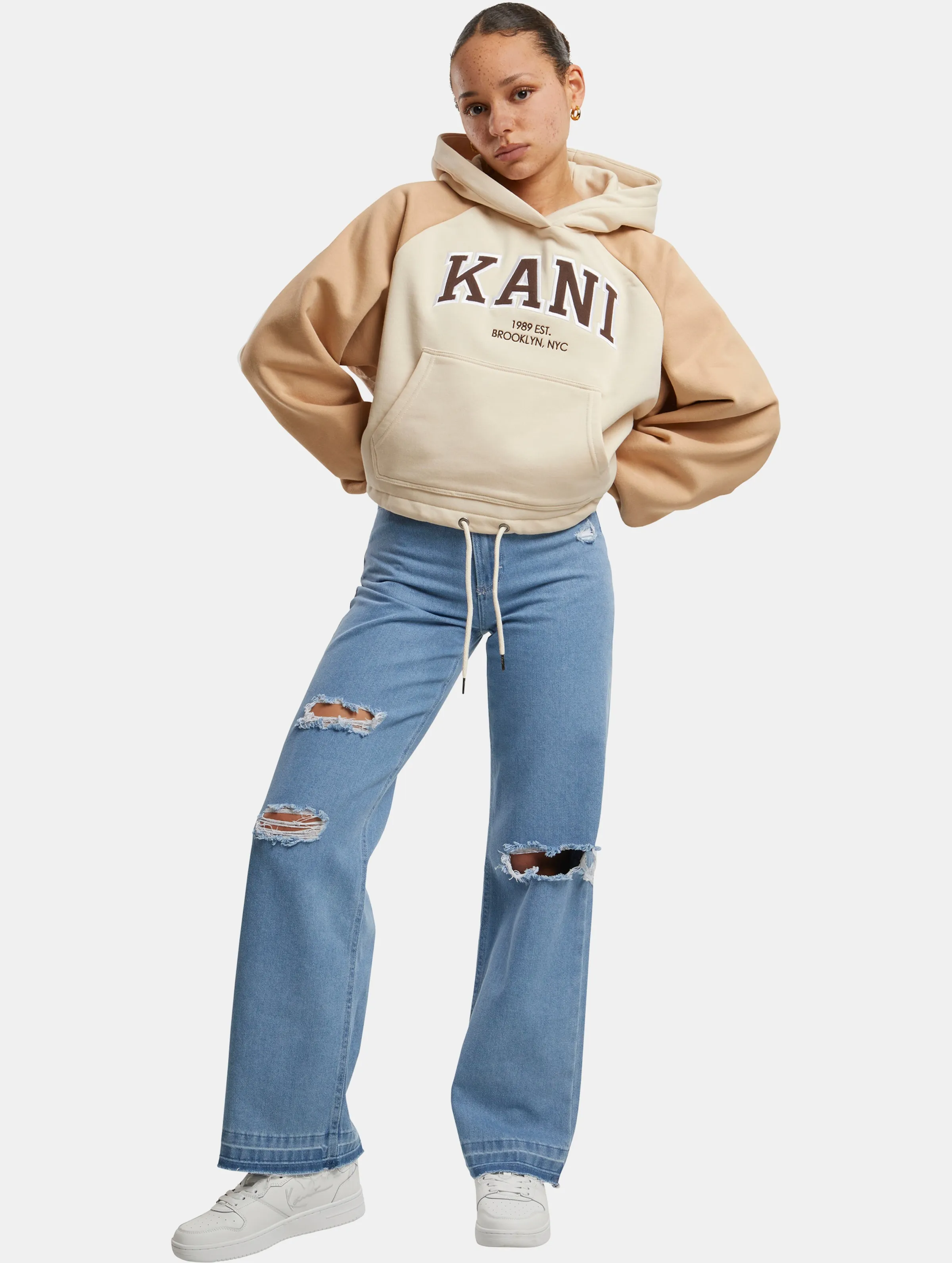 Karl Kani KK Serif Crop Raglan