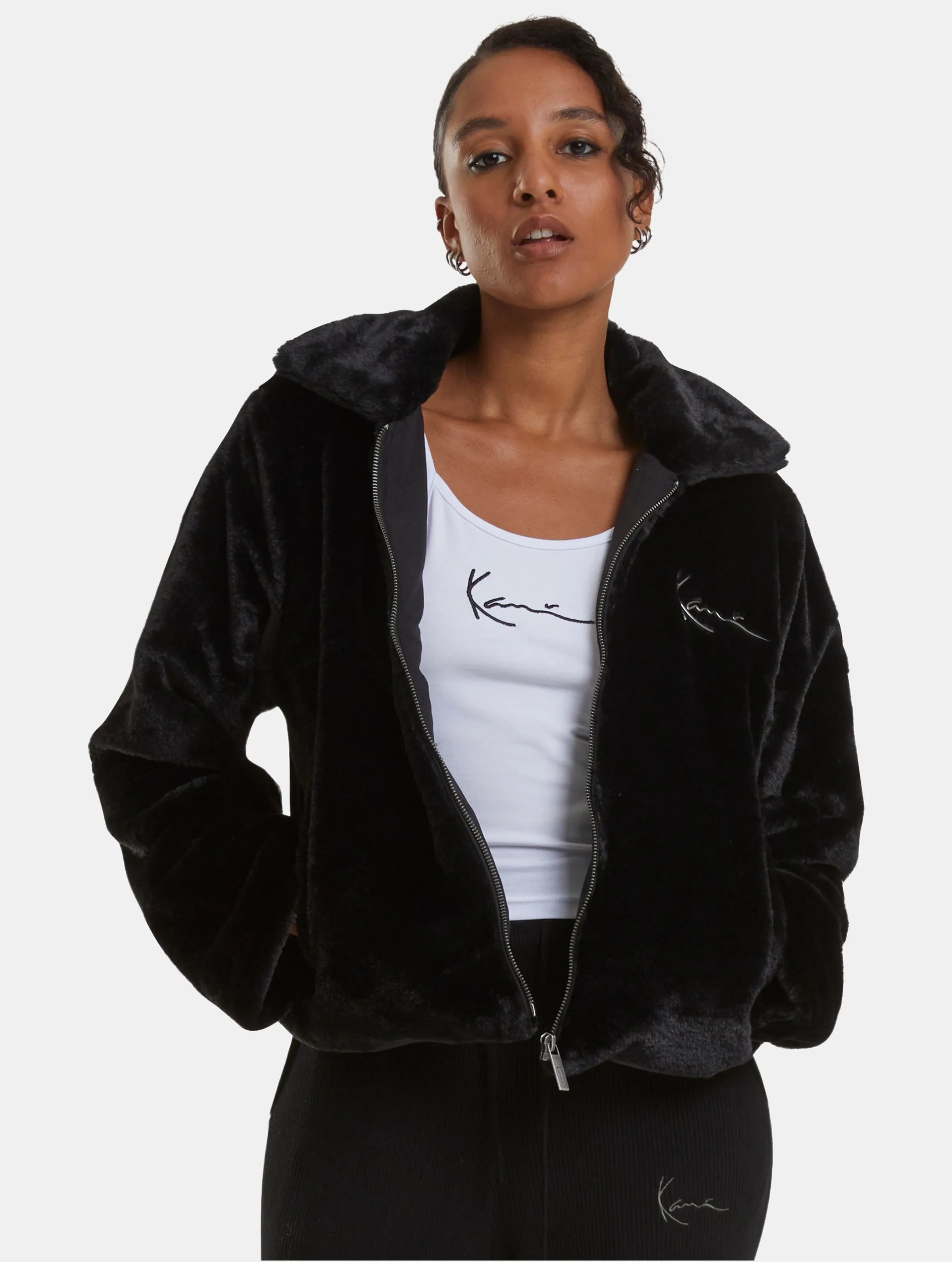 Karl Kani Metal Signature Fake Fur