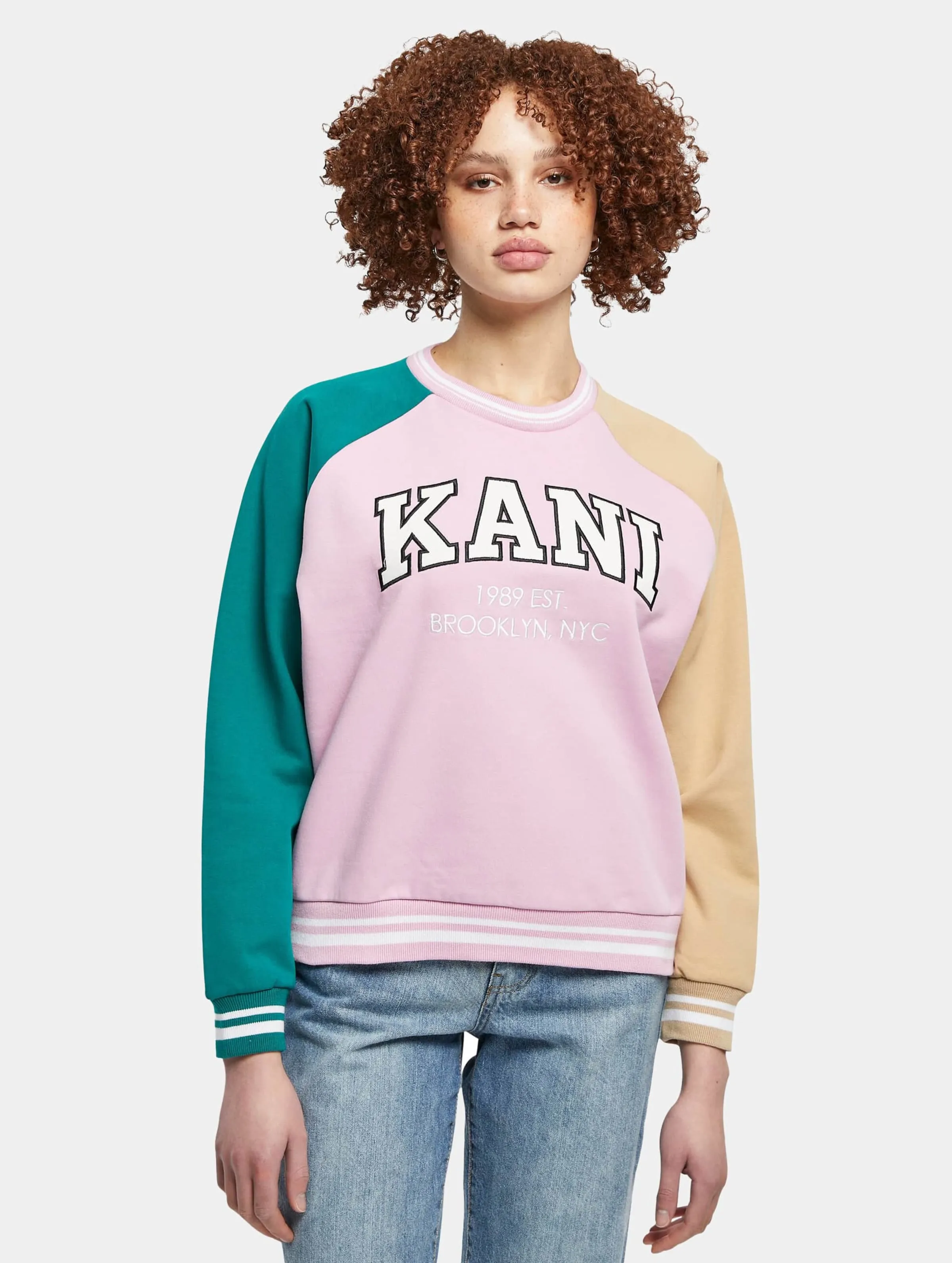 Karl Kani Serif Block College Crew Neck