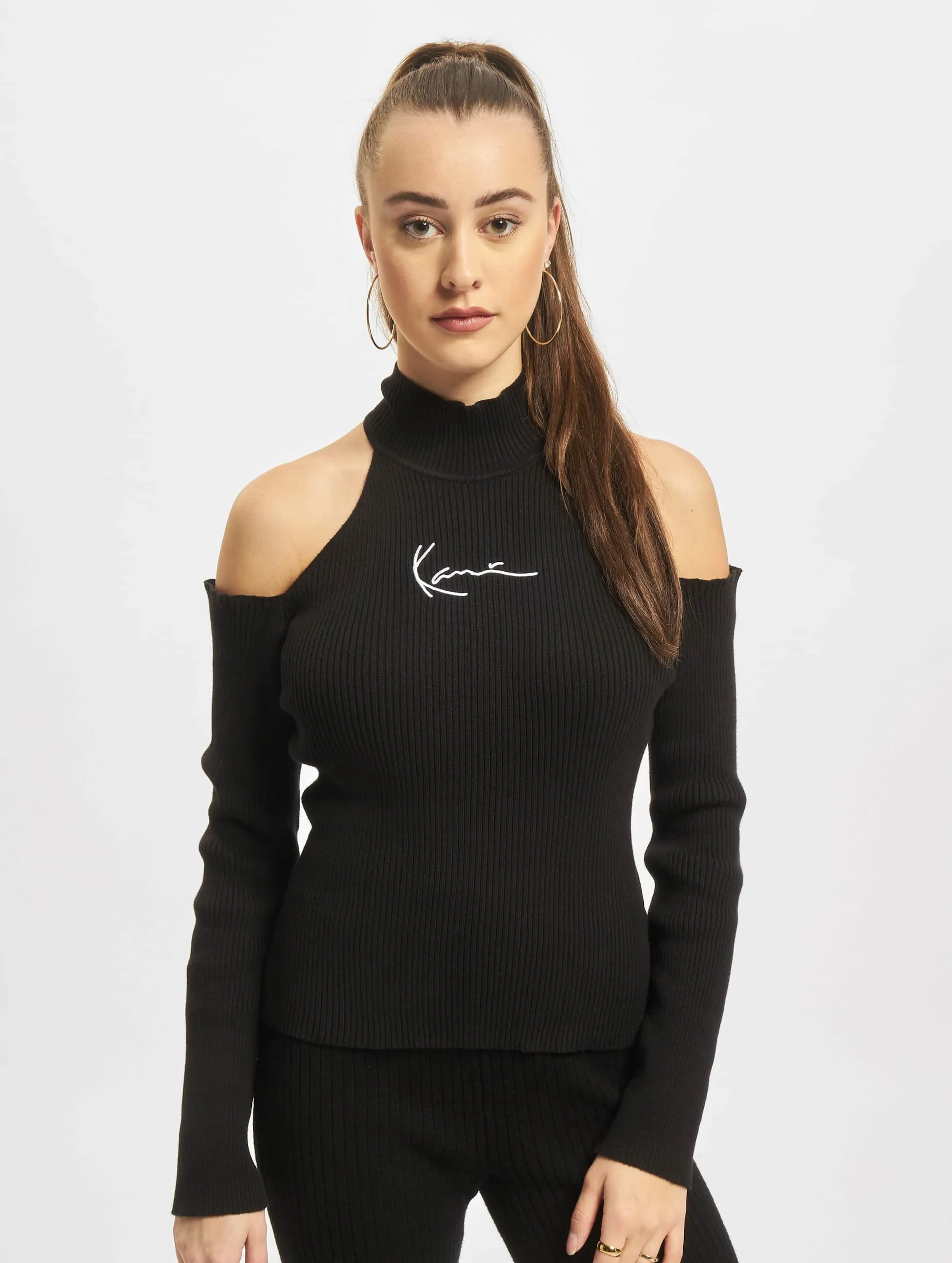 Karl Kani Small Signature Cutout Rib Turtle Neck