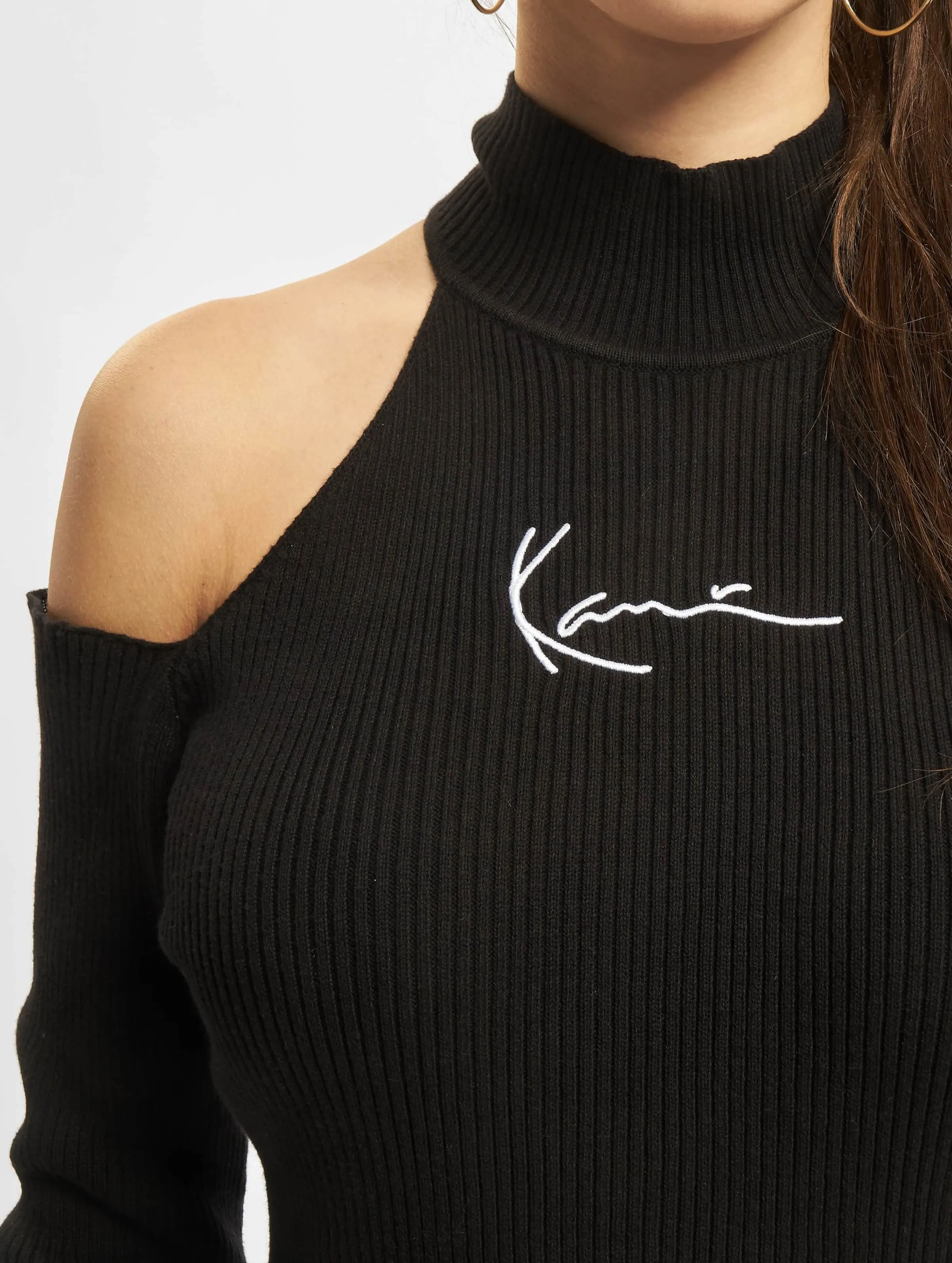 Karl Kani Small Signature Cutout Rib Turtle Neck
