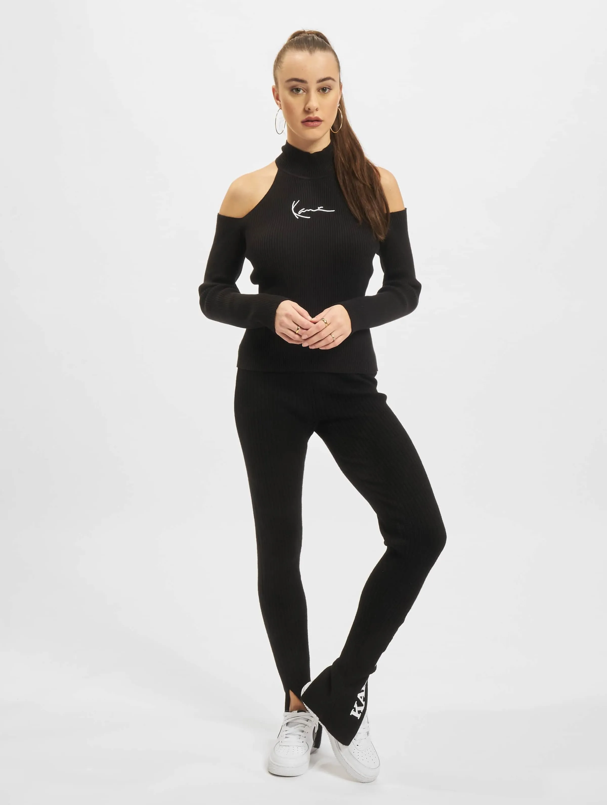 Karl Kani Small Signature Cutout Rib Turtle Neck