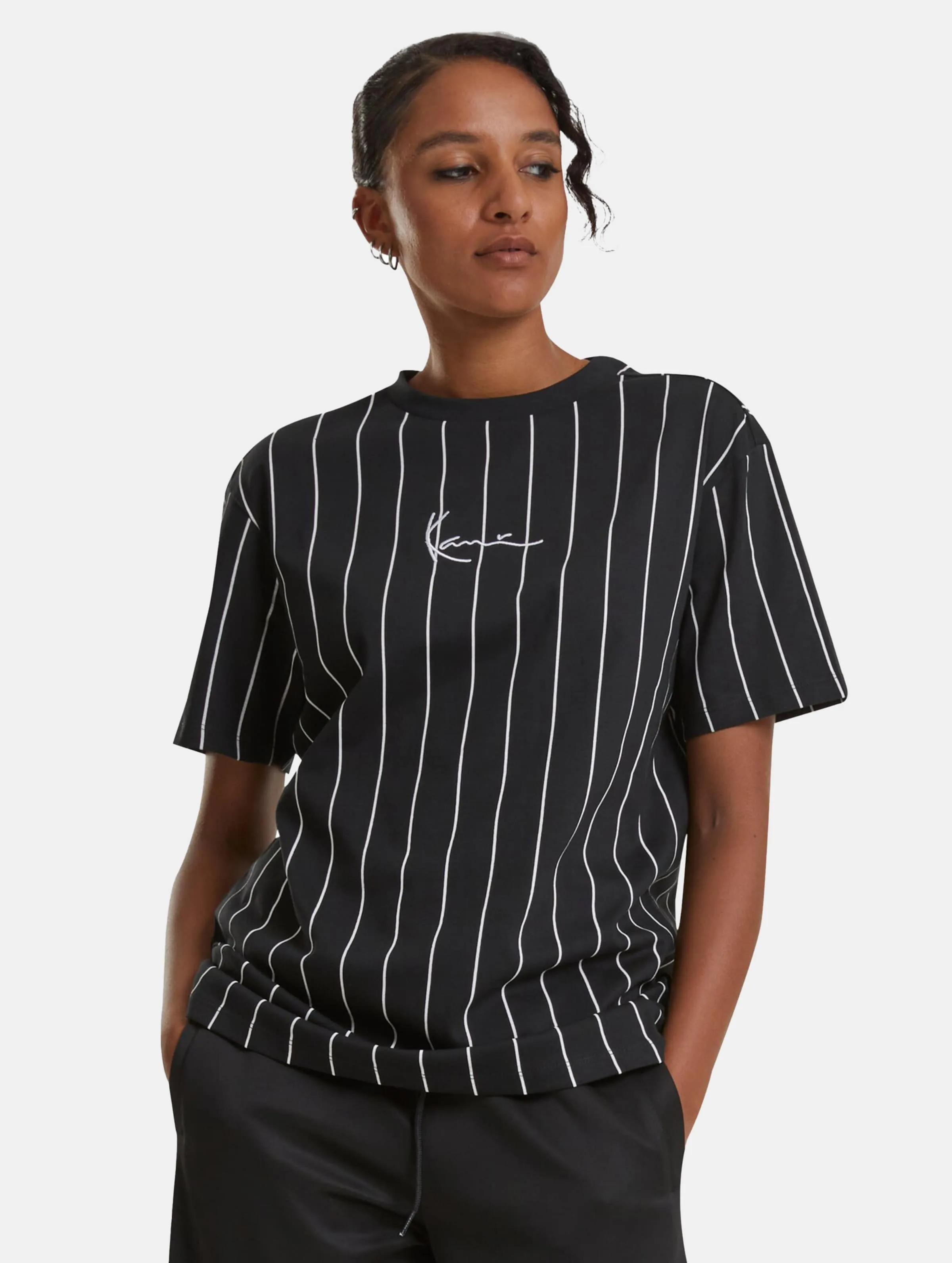 Karl Kani Small Signature Essential Pinstripe Oversized