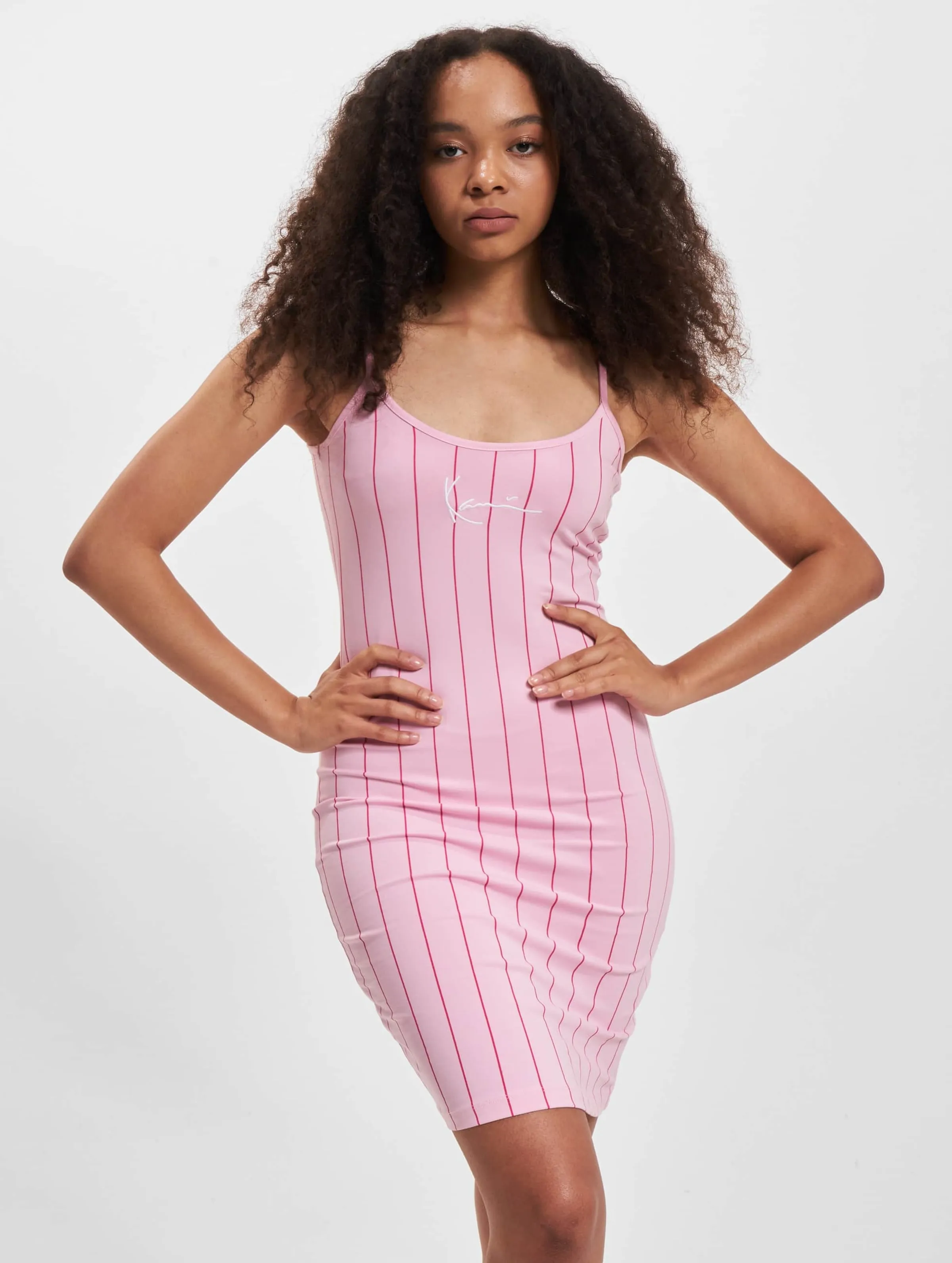 Karl Kani Small Signature Pinstripe Dress