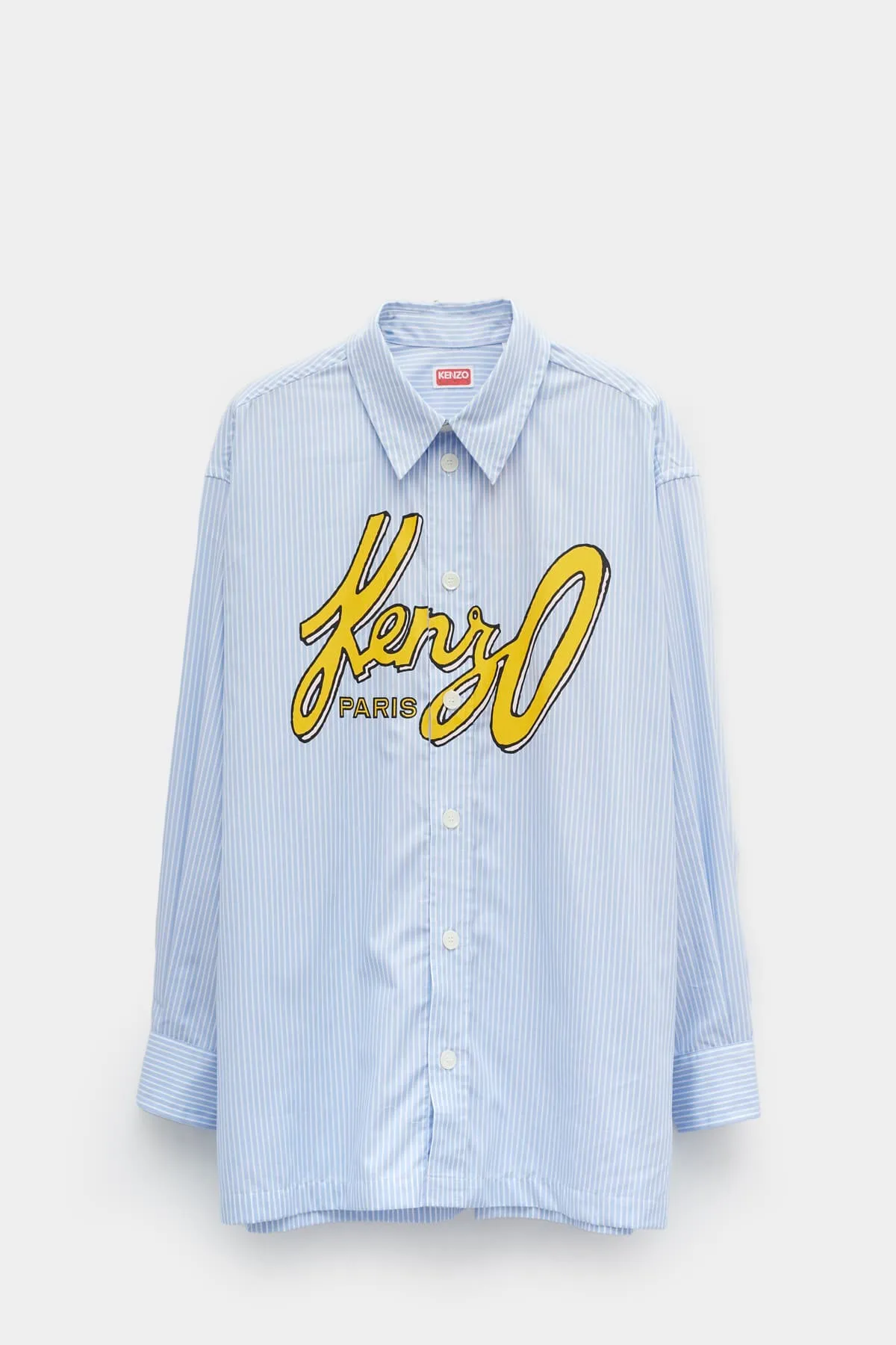 KENZO SKY BLUE KENZO ARCHIVE LOGO OV SHIRT