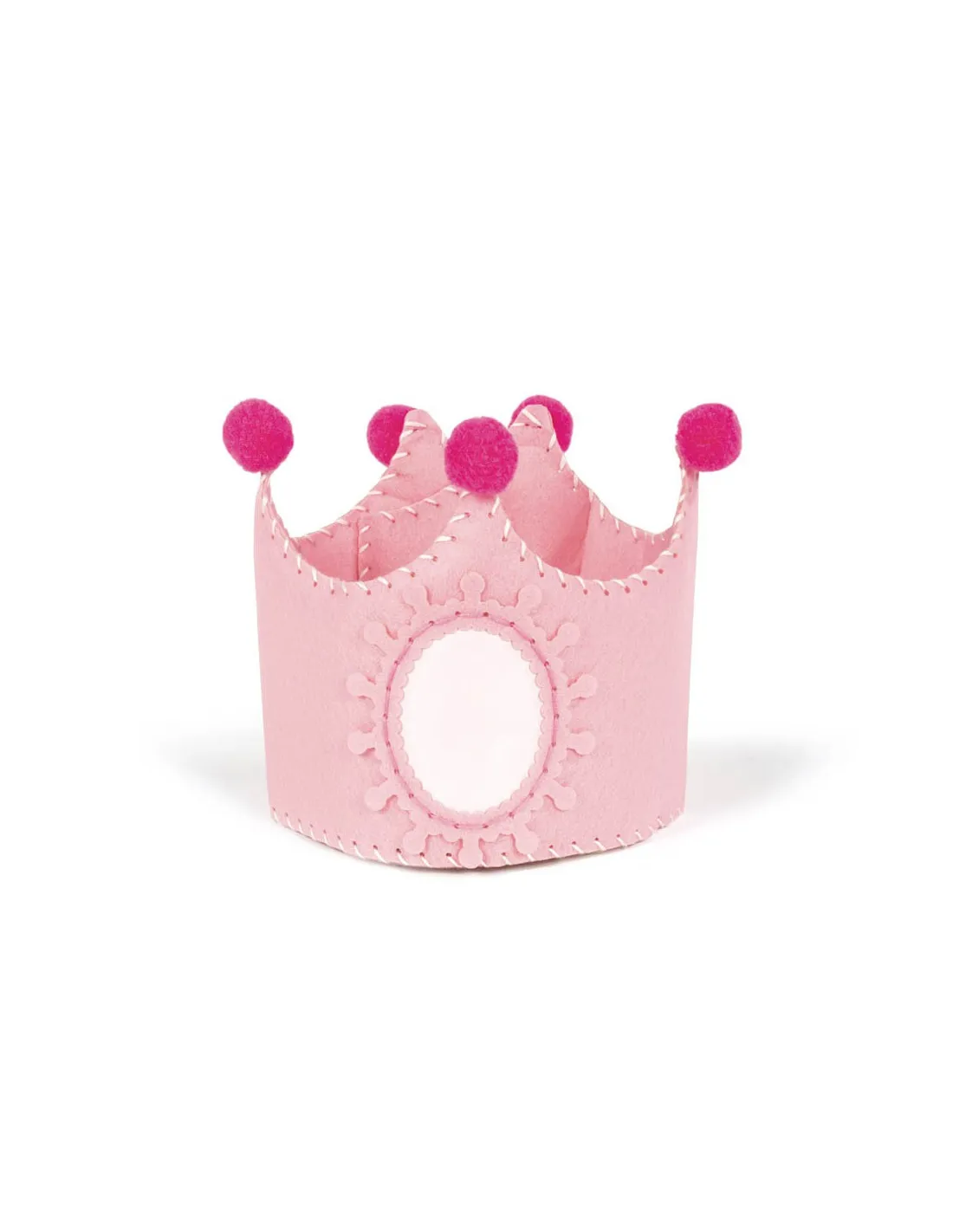 Kit Corona de cumpleaños para coser rosa de La Nina