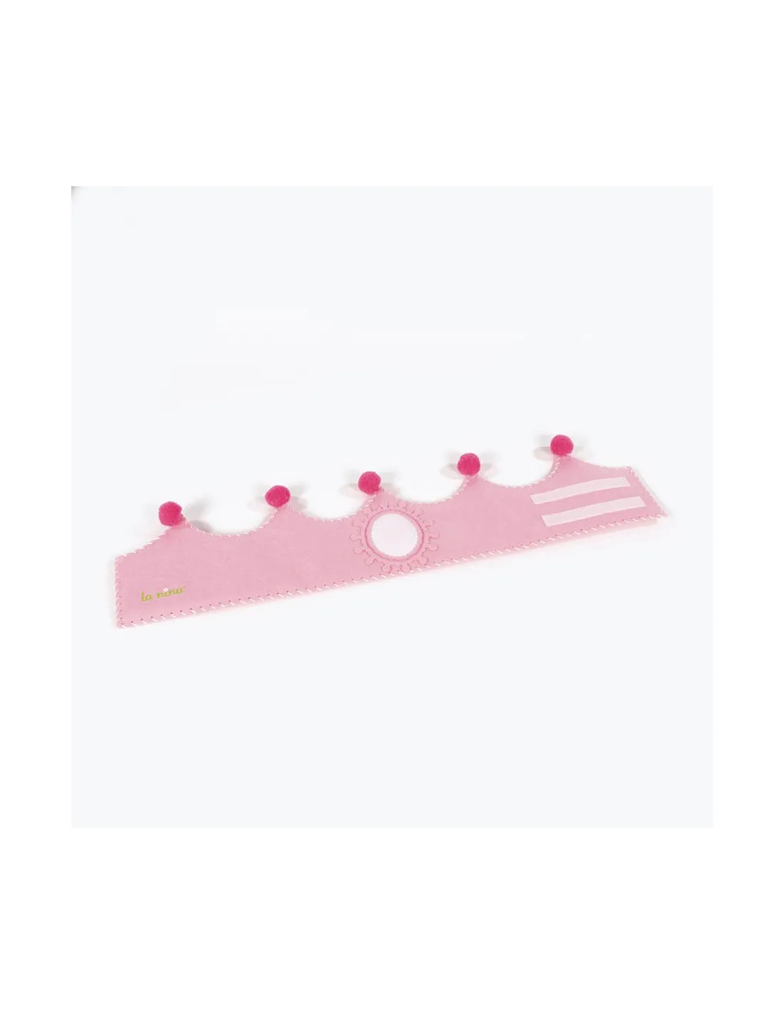 Kit Corona de cumpleaños para coser rosa de La Nina