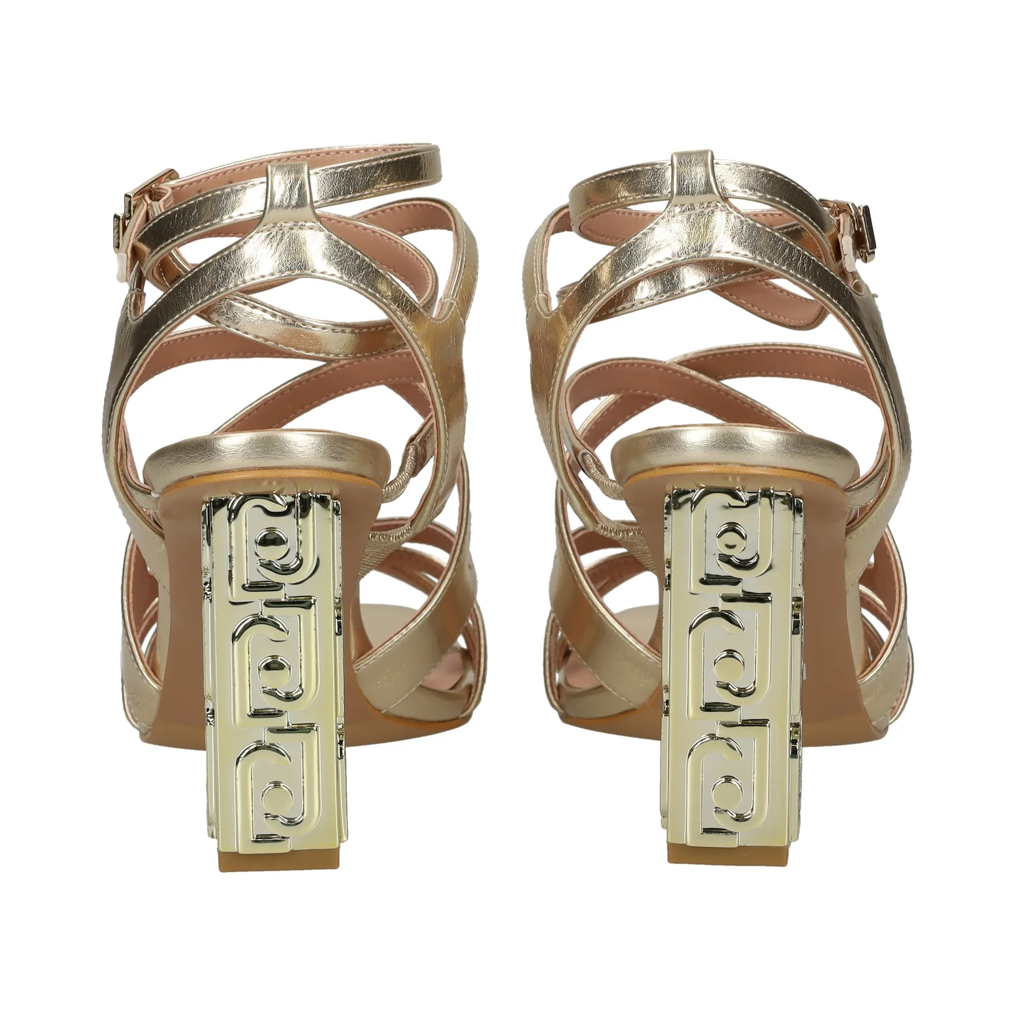 LIU·JO Sandalias con tacón de Mujer 04078 PLATINUM