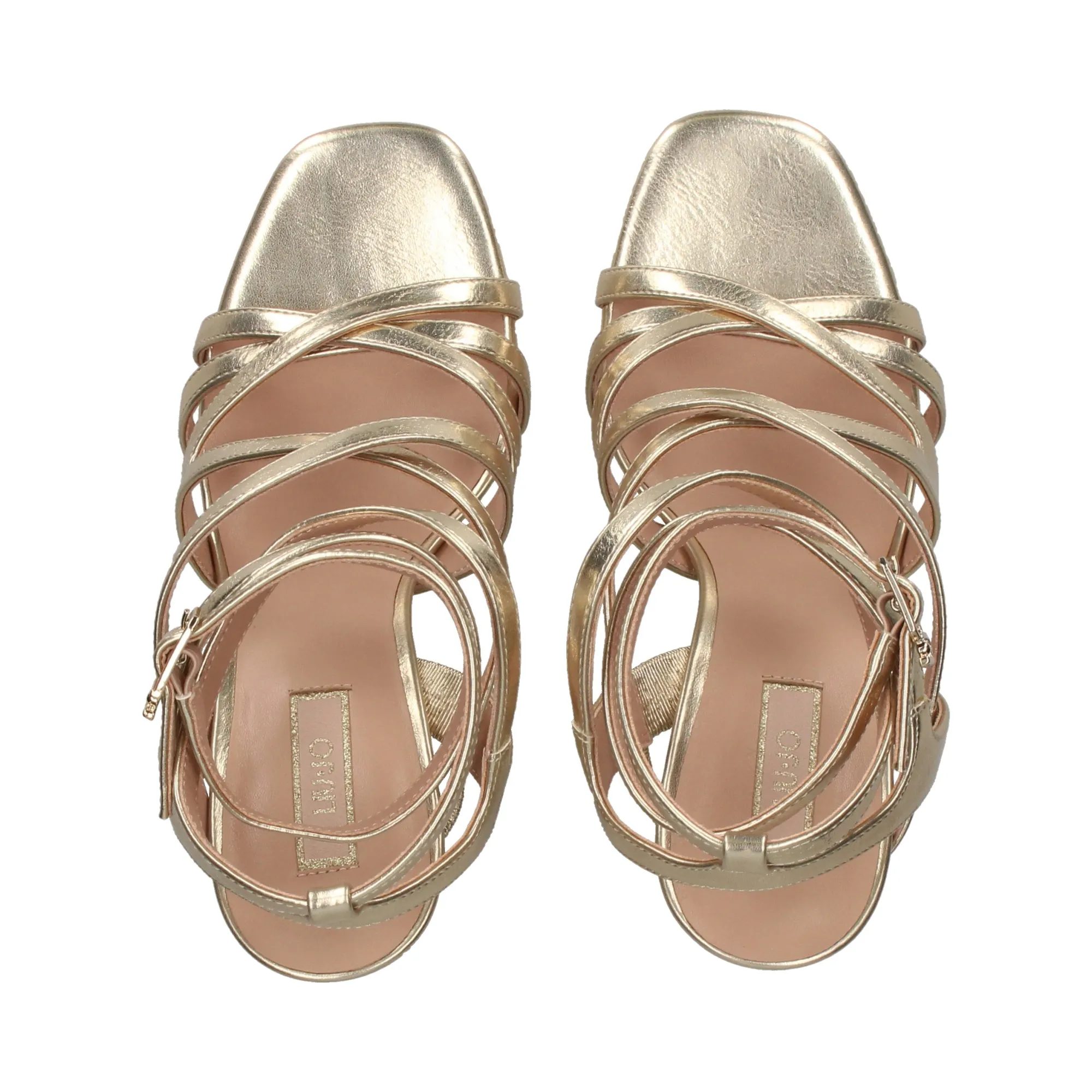 LIU·JO Sandalias con tacón de Mujer 04078 PLATINUM