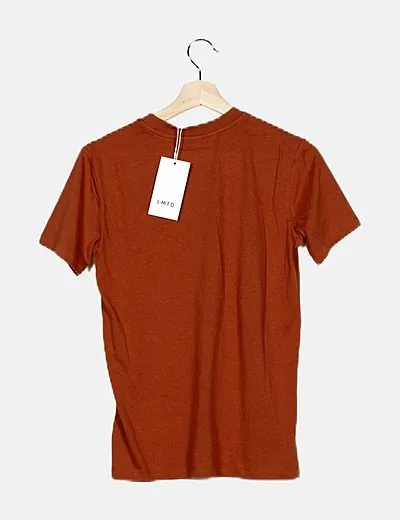 LMTD Camiseta color teja