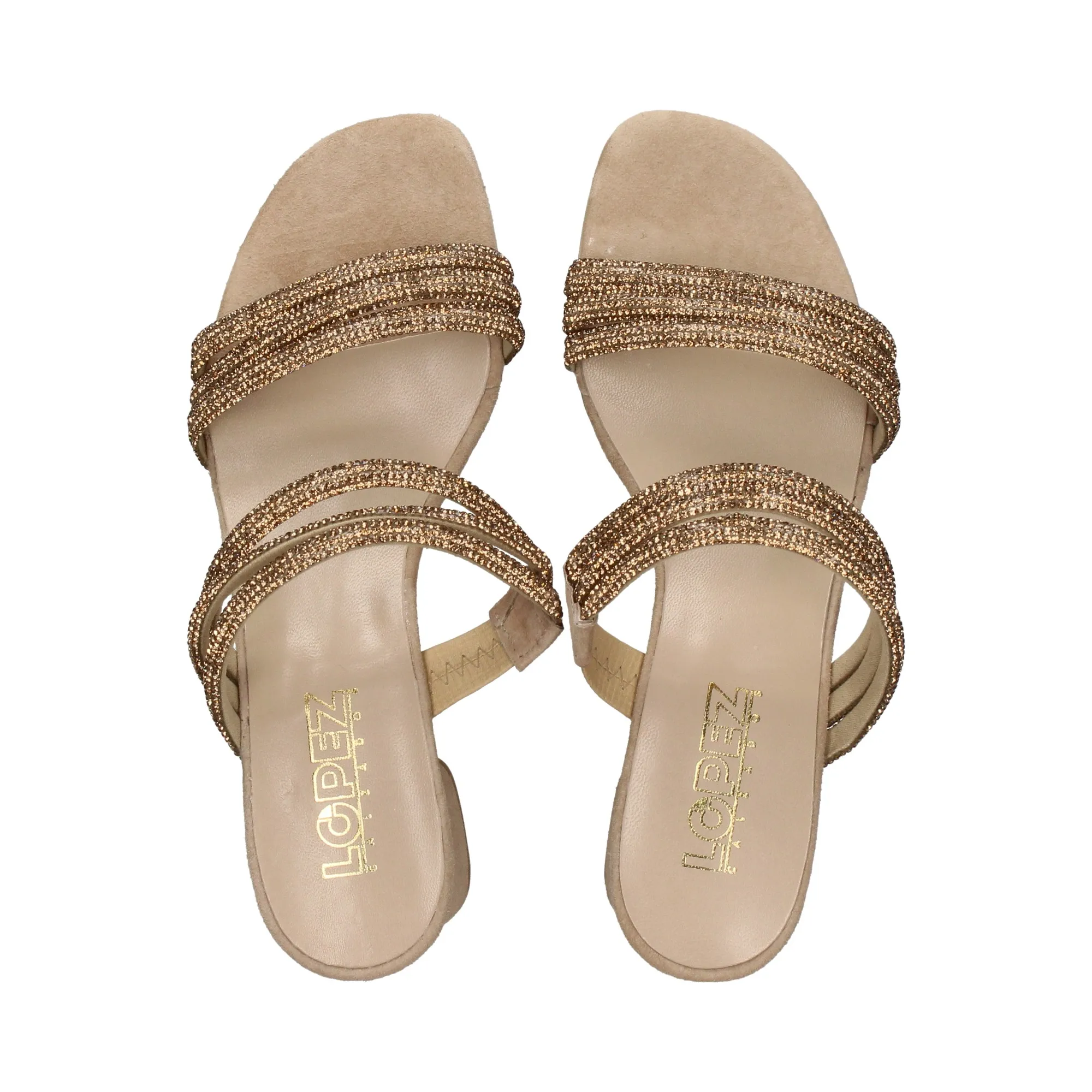 LÓPEZ Sandalias con tacón de Mujer MAKE UP