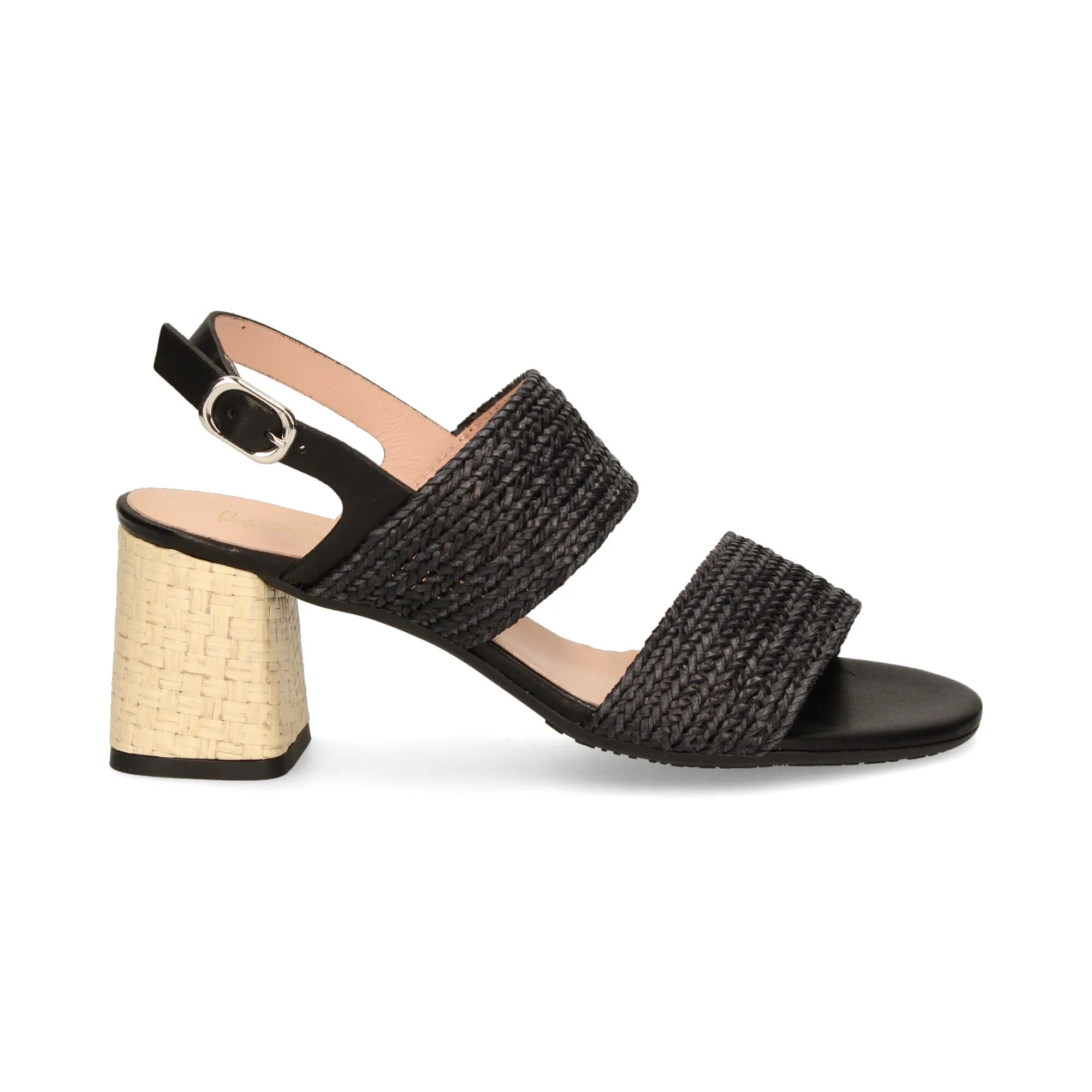 LÓPEZ Sandalias con tacón de Mujer NEGRO