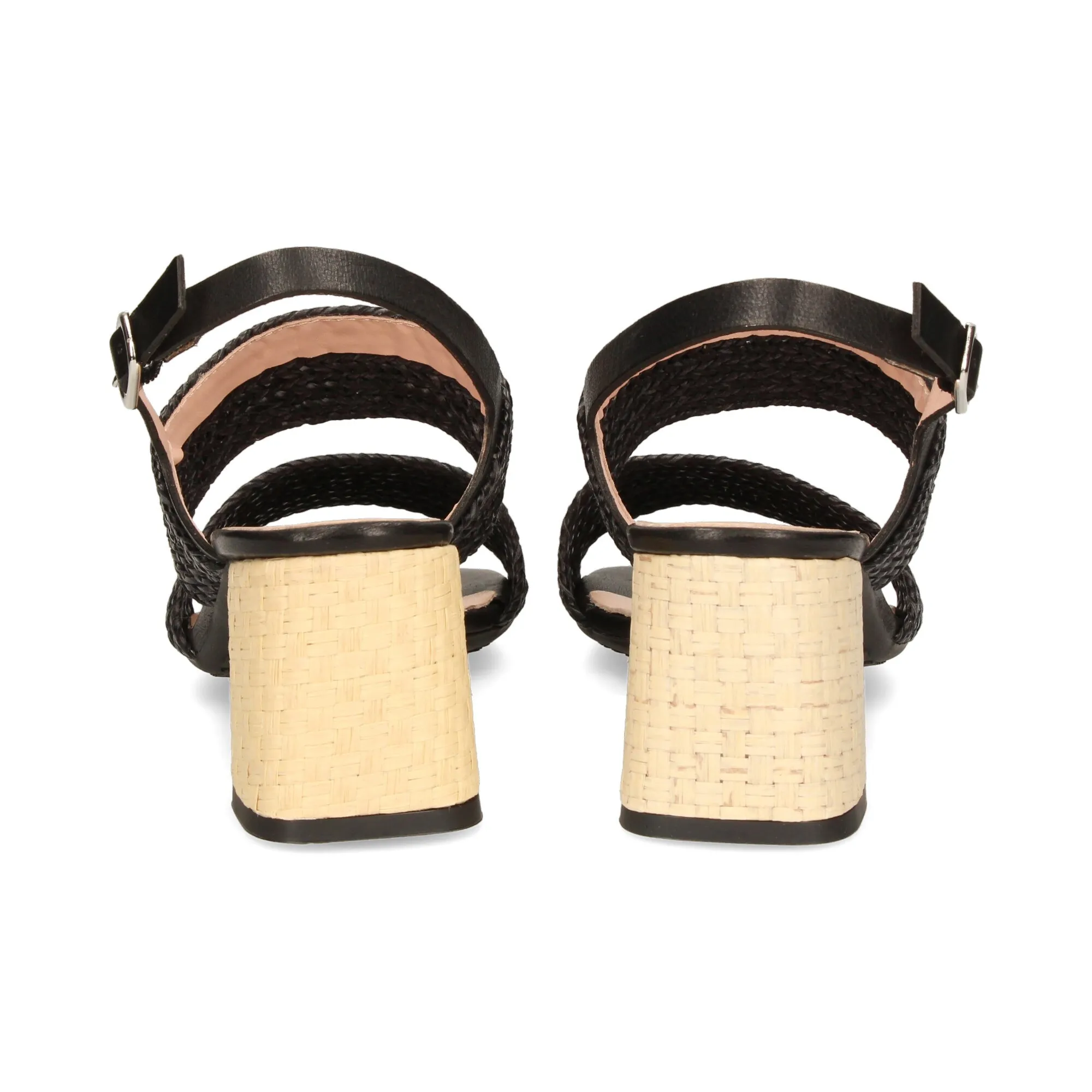 LÓPEZ Sandalias con tacón de Mujer NEGRO