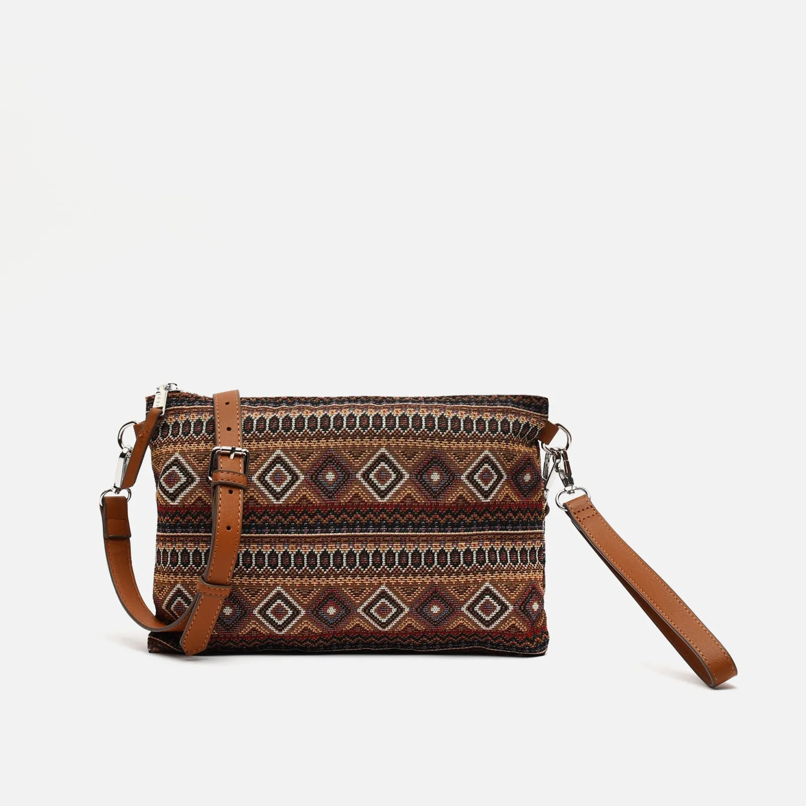 Misi bolso bandolera pequeo con estampado jacquard