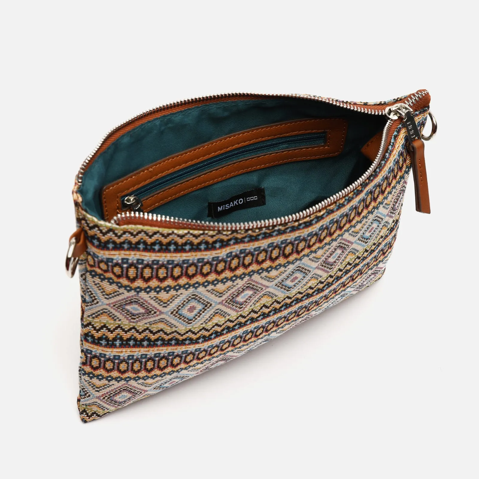 Misi bolso bandolera pequeo con estampado jacquard