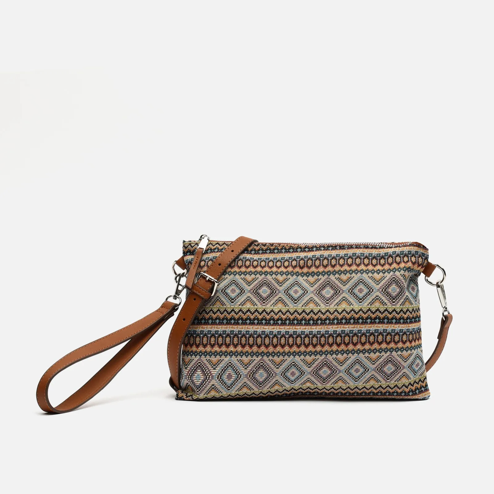 Misi bolso bandolera pequeo con estampado jacquard