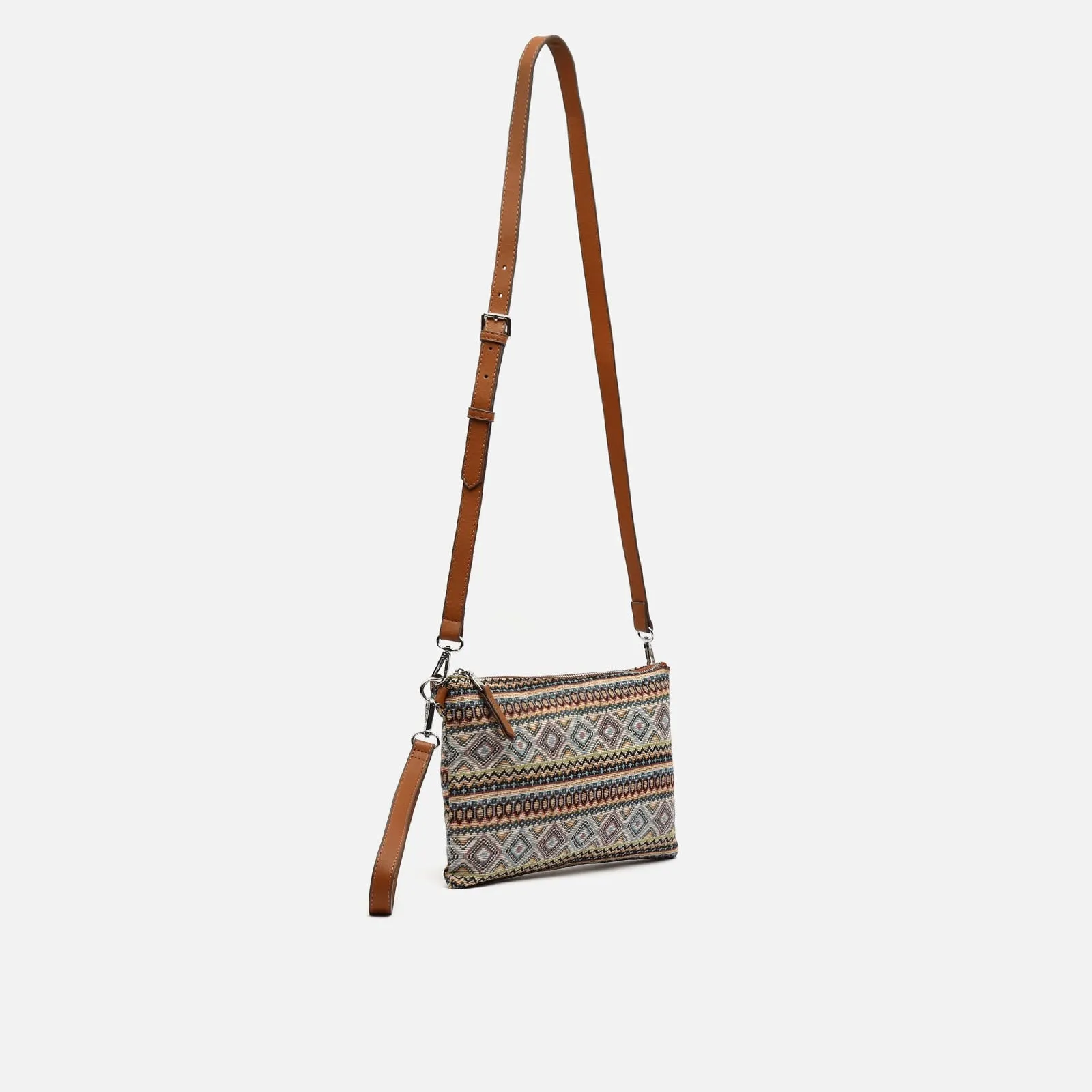 Misi bolso bandolera pequeo con estampado jacquard