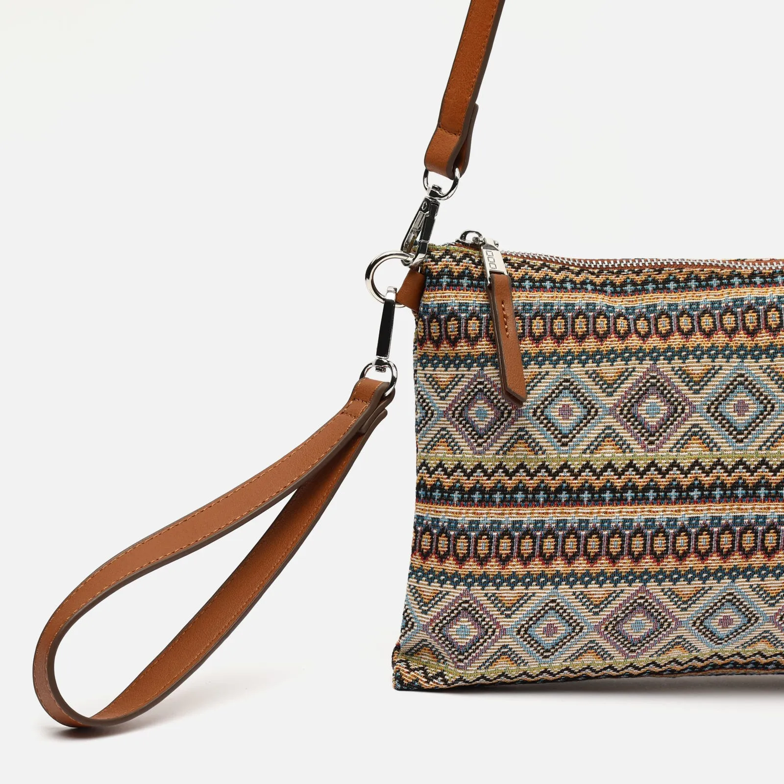 Misi bolso bandolera pequeo con estampado jacquard
